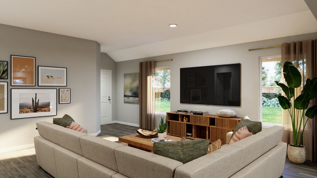 Representative furnished interior of a home built from the The Sage by Legend Homes in Cinco Lakes, San Antonio (Image 5).