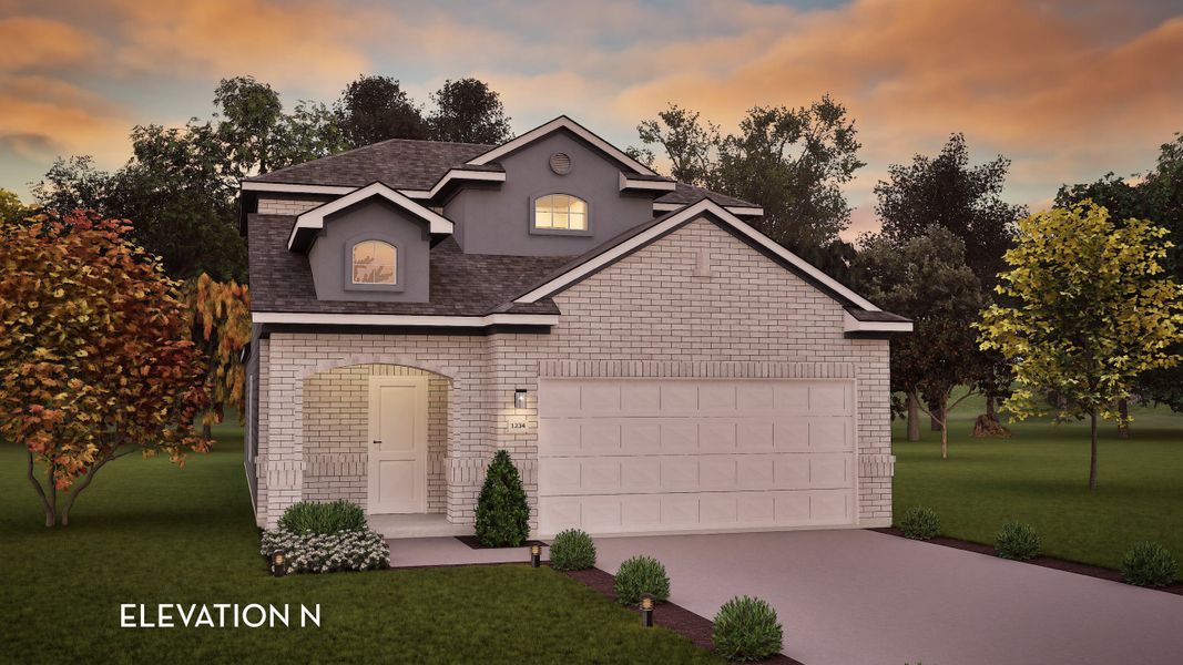 Representative exterior photo of a completed home built from the Mesquite by CastleRock Communities in Lago Mar, Texas City, TX (Image 17).