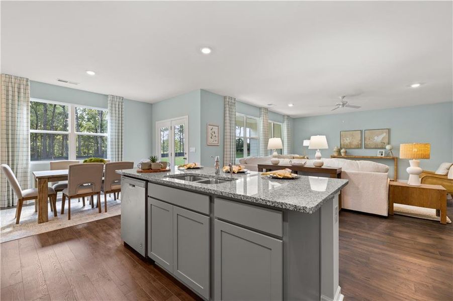 Furnished interior view inside a new home in , Buckhead (Image 25).