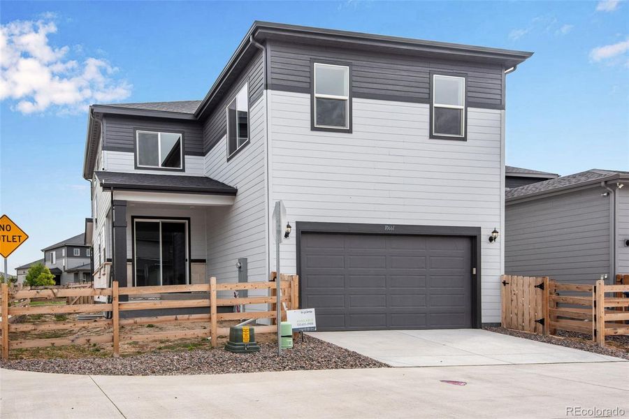 Exterior details and patio area of a home in Crescendo Collection at Reunion, Commerce City (Image 23). Exterior details and patio area of a home in Crescendo Collection at Reunion, Commerce City (Image 23).