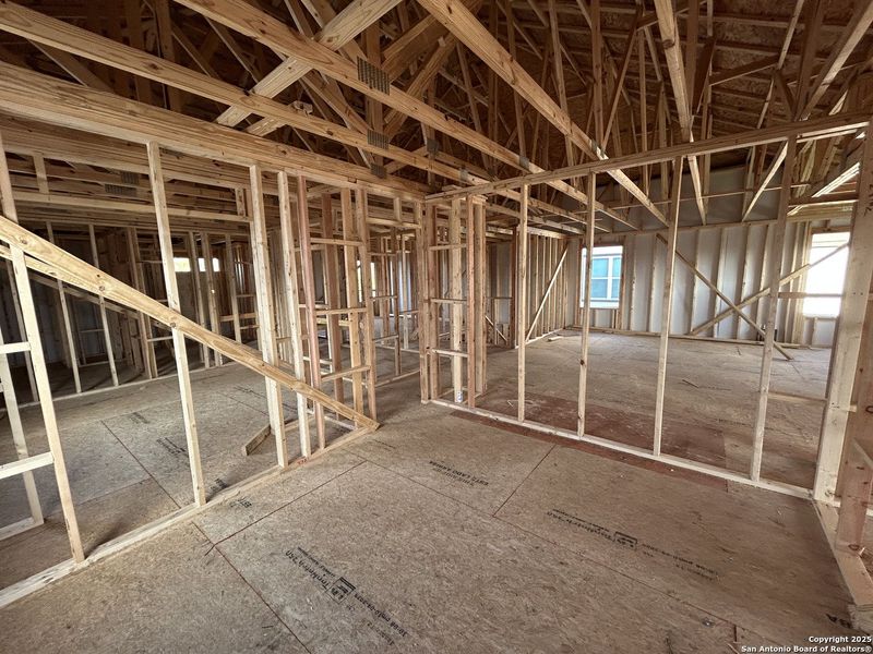 In-progress construction of a new home in Enclave at Hennersby Hollow 50's, San Antonio, TX (Image 24).