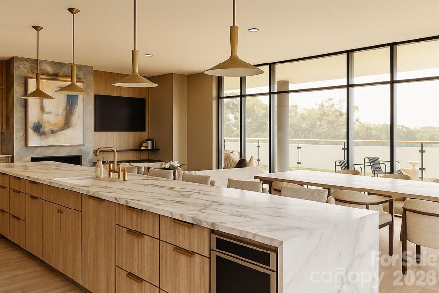 Furnished interior view inside a new home in , Asheville (Image 7).