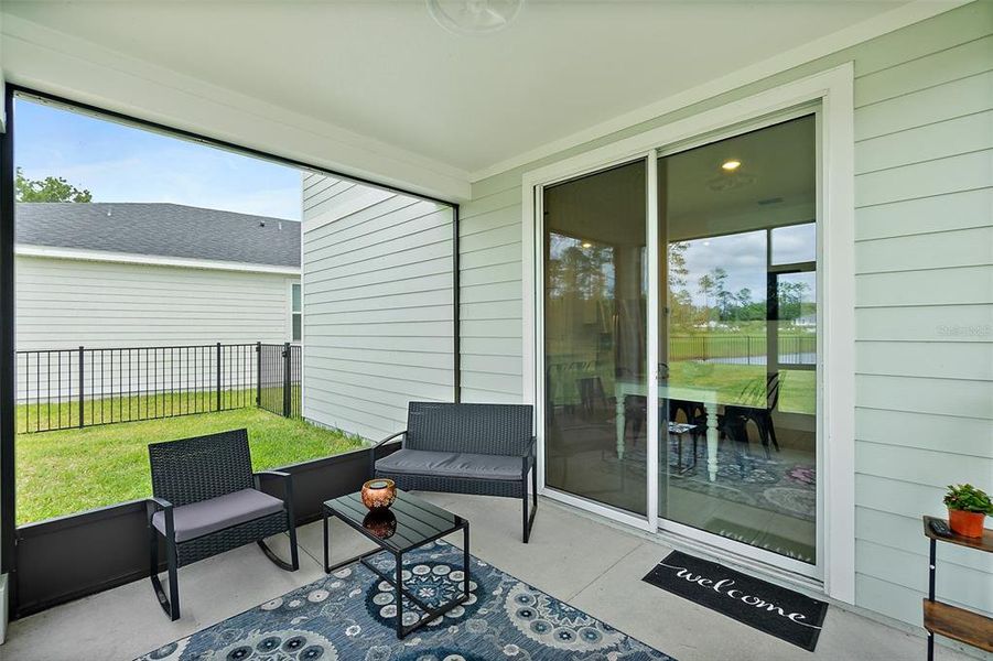 Exterior details and patio area of a home in , Palm Coast (Image 31). Exterior details and patio area of a home in , Palm Coast (Image 31).