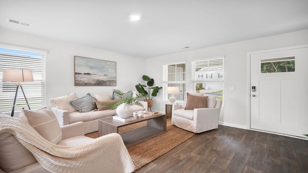 Representative furnished interior of a home built from the Curtis by D.R. Horton in Longleaf Village, Rincon (Image 5).