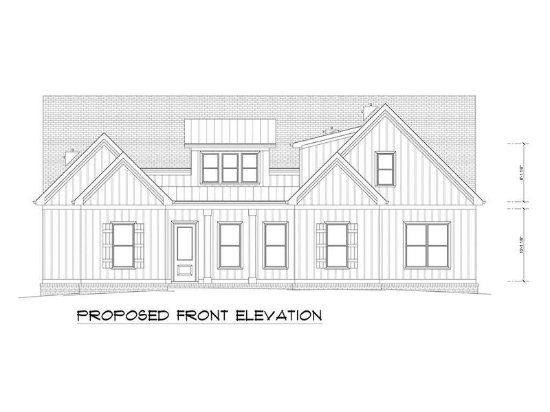 Exterior rendering of this home design in , Canton, GA (Image 4).