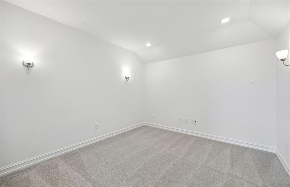 Spacious media room