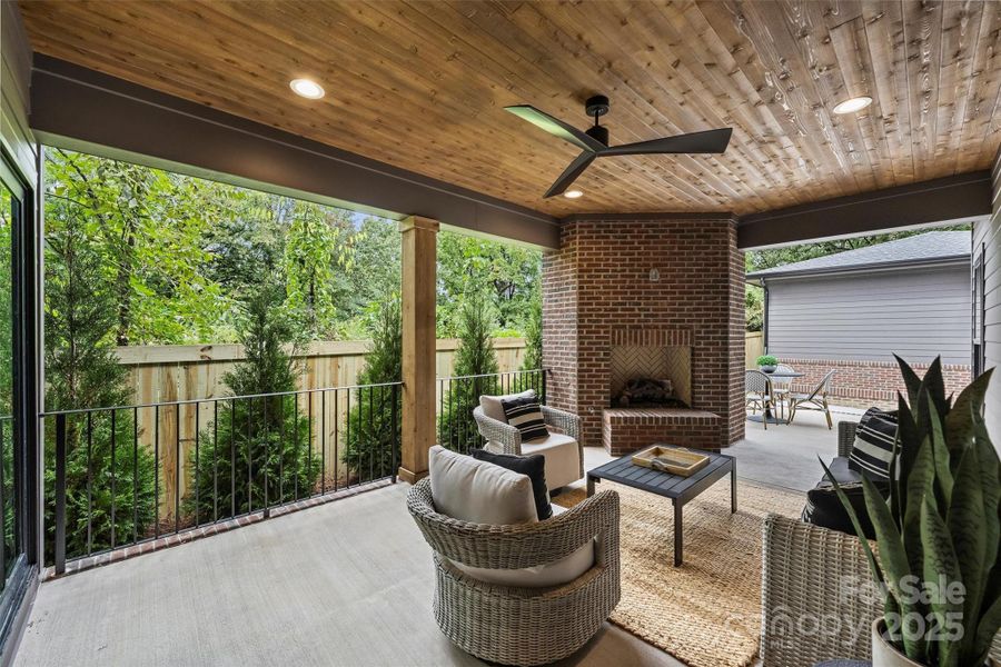 Exterior details and patio area of a home in , Charlotte (Image 24).