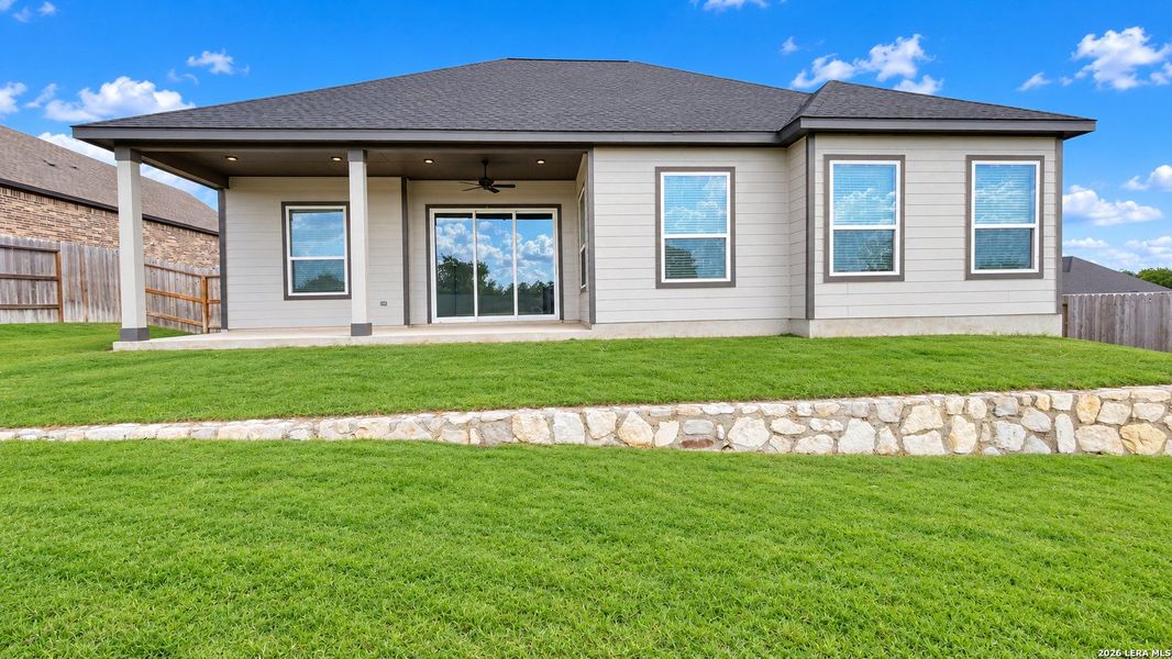 Exterior details and patio area of a home in Potranco West, Castroville (Image 19).