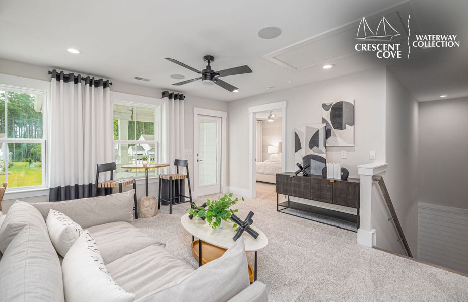 Representative furnished interior of a home built from the Woodward - Waterway Collection by Pulte Homes in Crescent Cove, Myrtle Beach (Image 14).