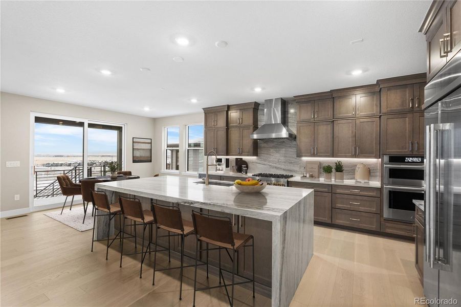 Furnished interior view inside a new home in Autograph at Lyric, Lone Tree (Image 12).