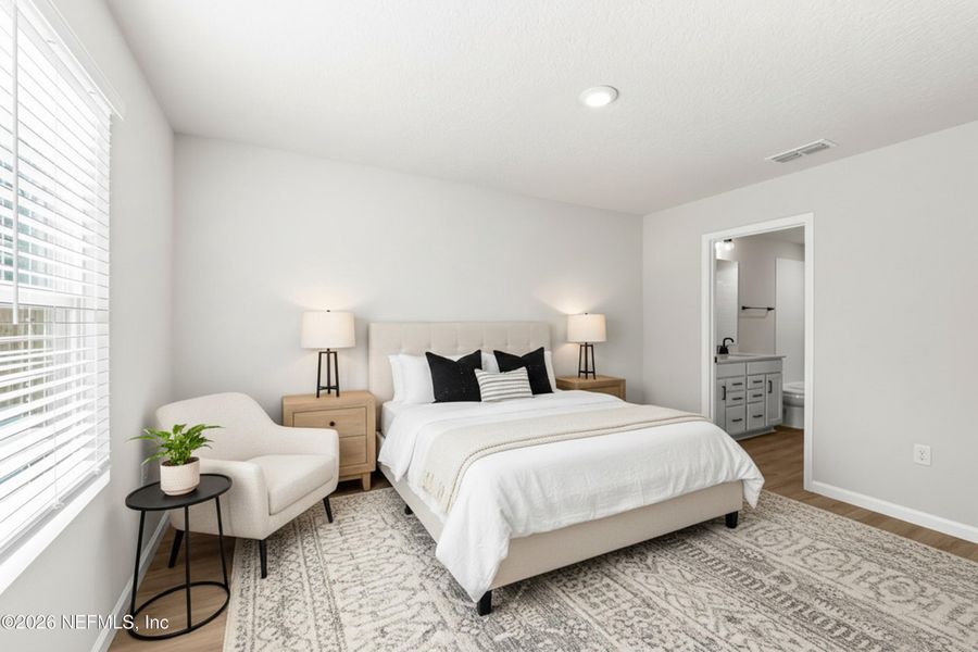 Furnished interior view inside a new home in , Jacksonville (Image 12).