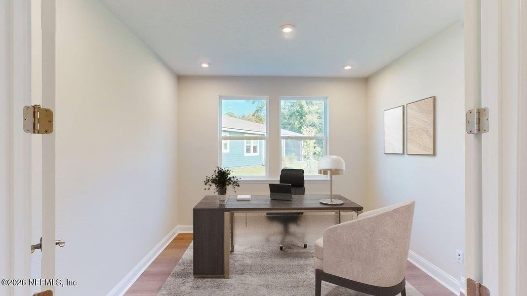 Furnished interior view inside a new home in RiverTown - WaterSong, St. Johns (Image 7).