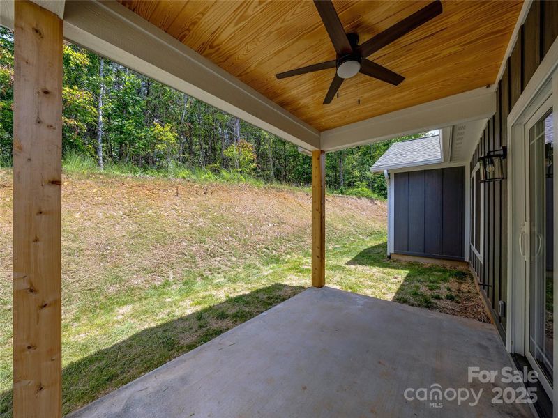 Covered Back Patio -