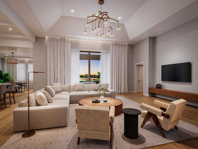 Furnished interior view inside a new home in , Boynton Beach (Image 6).