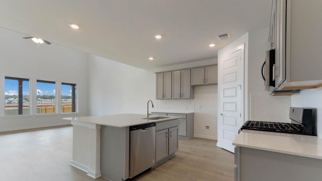 Furnished interior view inside a new home in Rosenbusch Ranch, Leander (Image 5).