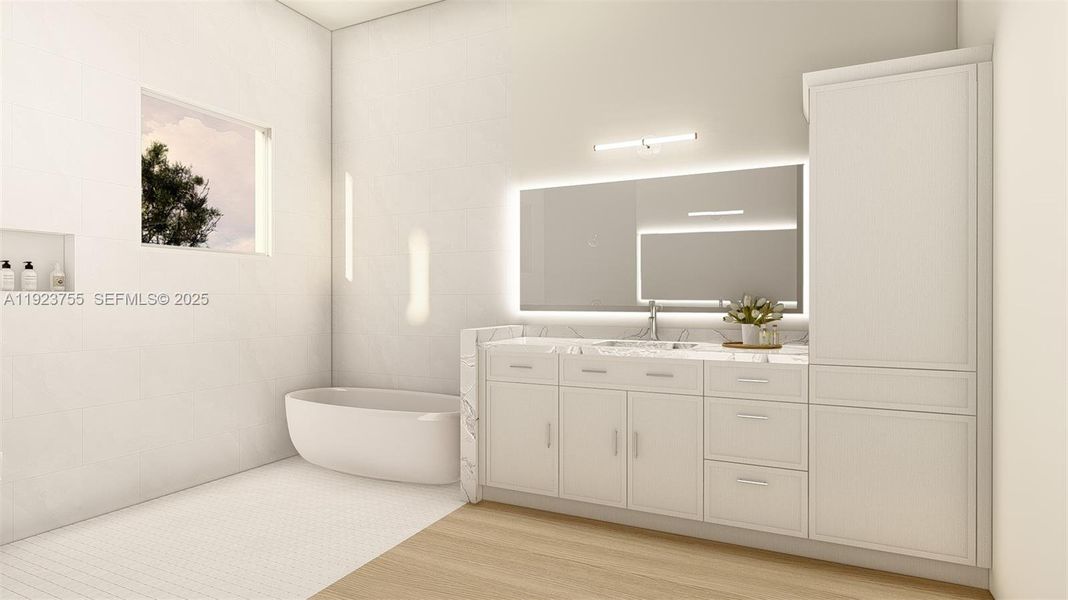 Furnished interior view inside a new home in , Punta Gorda (Image 9).