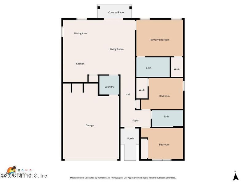 2D floor plan layout of this home in , Jacksonville, FL (Image 5).