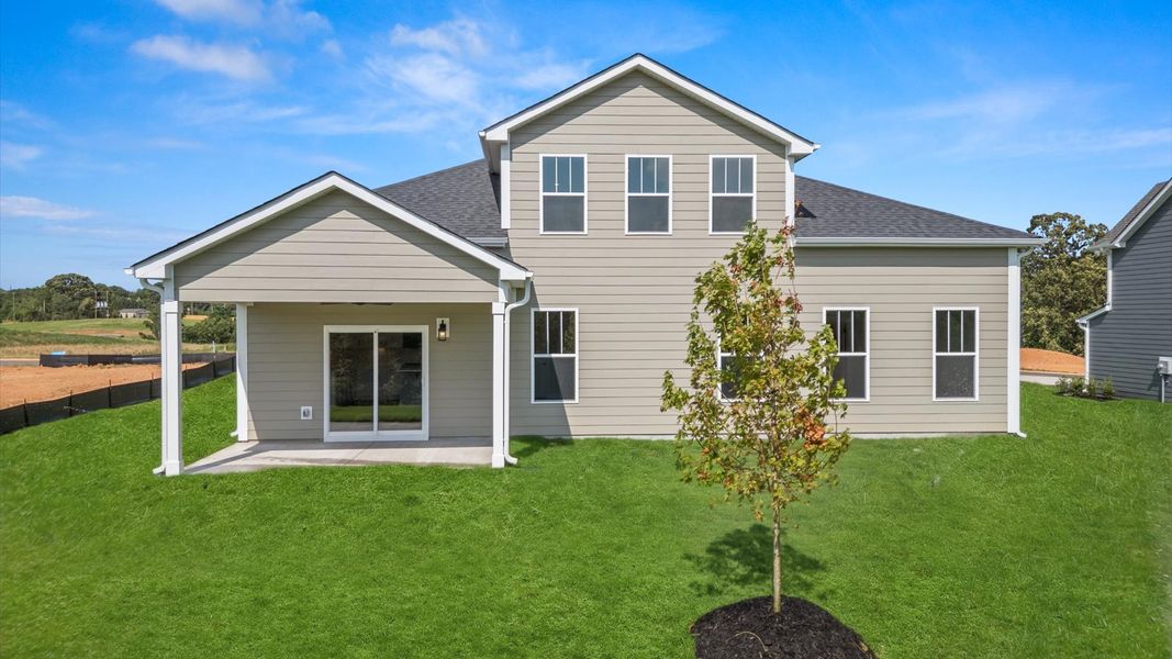 Front exterior of a new home in Pinebrook, Woodruff, SC, highlighting curb appeal (Image 2).
