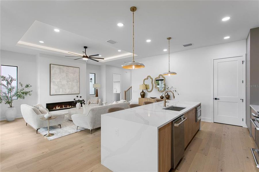 Furnished interior view inside a new home in , Tampa (Image 34).