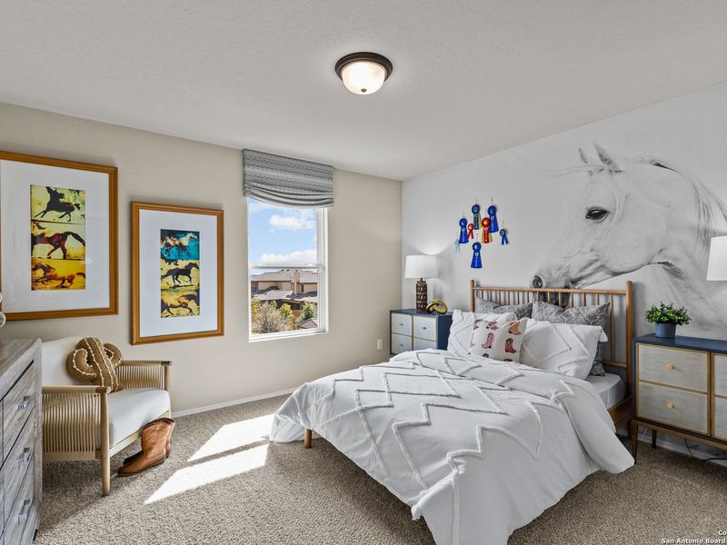 Furnished interior view inside a new home in Bricewood, San Antonio (Image 39).