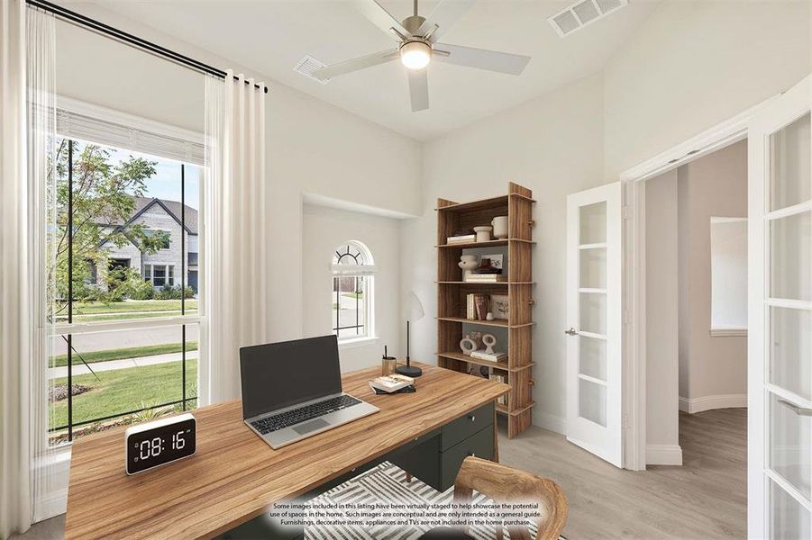 Furnished interior view inside a new home in Union Park Classic 60, Little Elm (Image 5). Furnished interior view inside a new home in Union Park Classic 60, Little Elm (Image 5).
