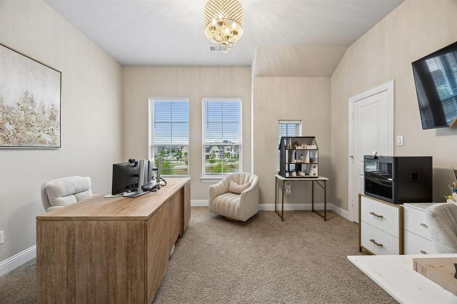 Furnished interior view inside a new home in , Fate (Image 25).