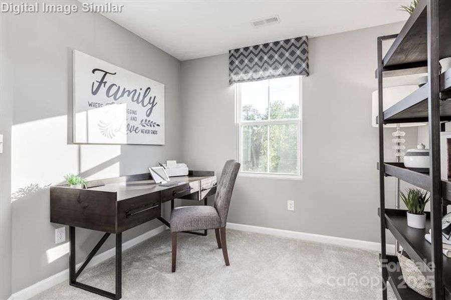 Versatile third Bedroom - perfect as a guest room, playroom, or home office.