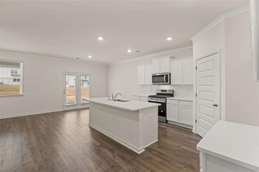 Furnished interior view inside a new home in Independence, Loganville (Image 10). Furnished interior view inside a new home in Independence, Loganville (Image 10).