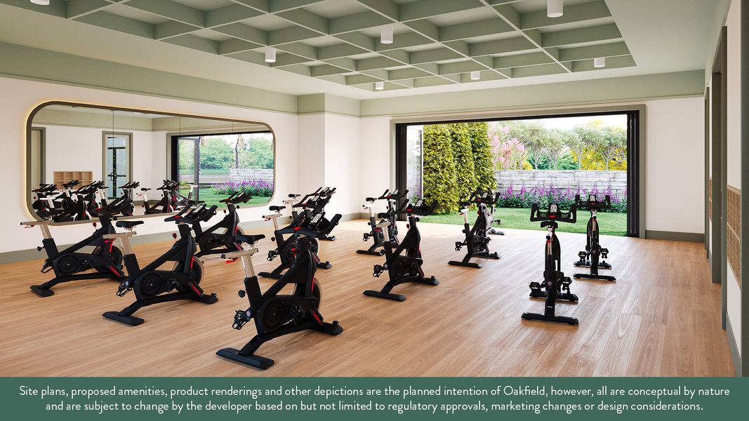 Future amenity - fitness center with an outdoor yoga lawn