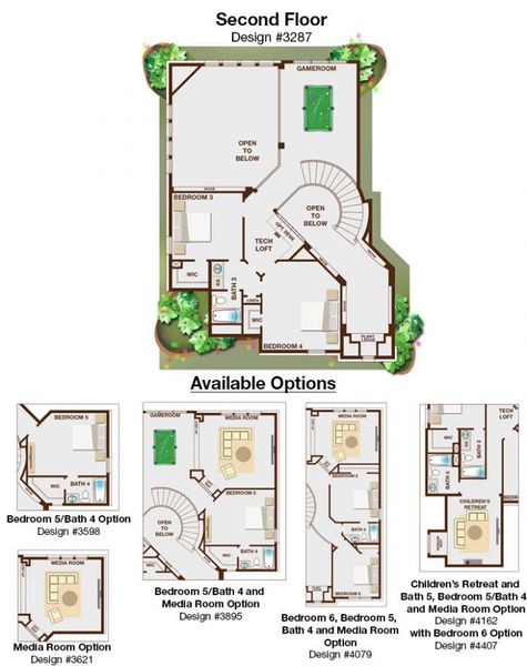 2D floor plan layout of this home in Somercrest, Midlothian, TX (Image 4).