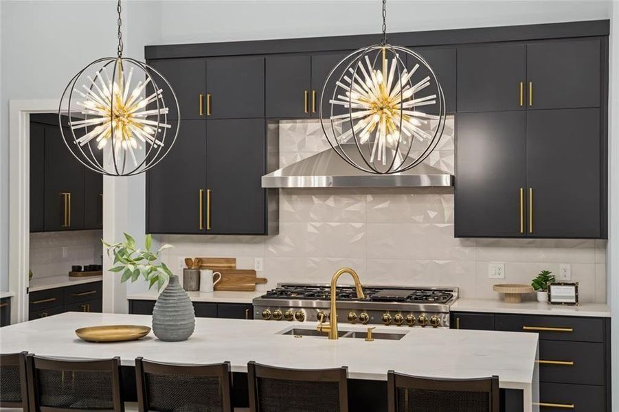 Furnished interior view inside a new home in , Marietta (Image 45).