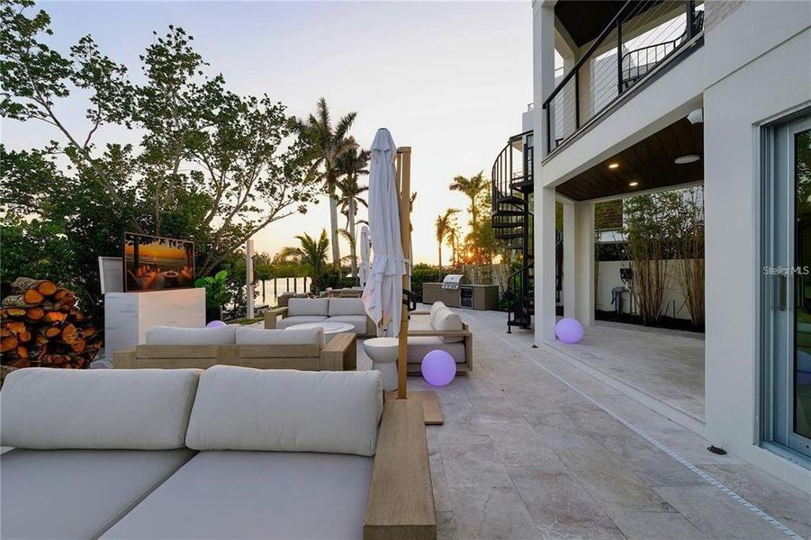 Exterior details and patio area of a home in , Sarasota (Image 23).
