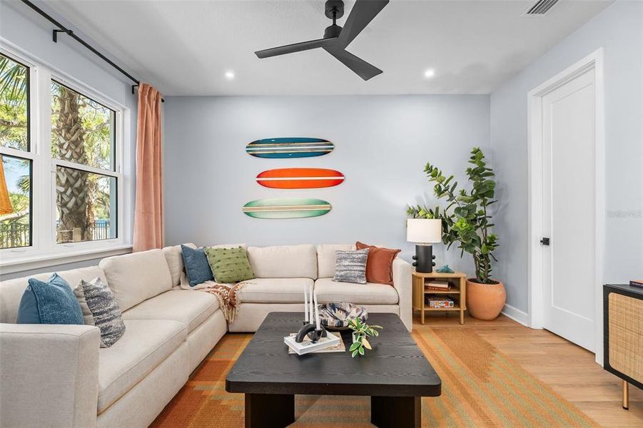 Furnished interior view inside a new home in EvenTide, New Smyrna Beach (Image 34).