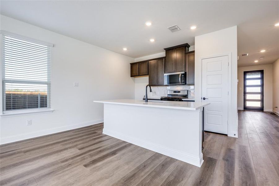 Furnished interior view inside a new home in Eagle Creek, Denton (Image 6).