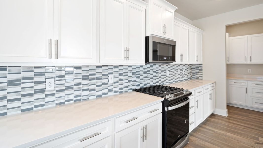 open concept kitchen with large island