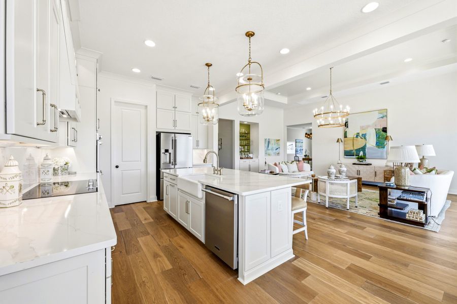 Furnished interior view inside a new home in Amelia National Country Club, Fernandina Beach (Image 18).