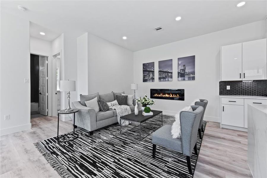 Furnished interior view inside a new home in , Houston (Image 11). Furnished interior view inside a new home in , Houston (Image 11).