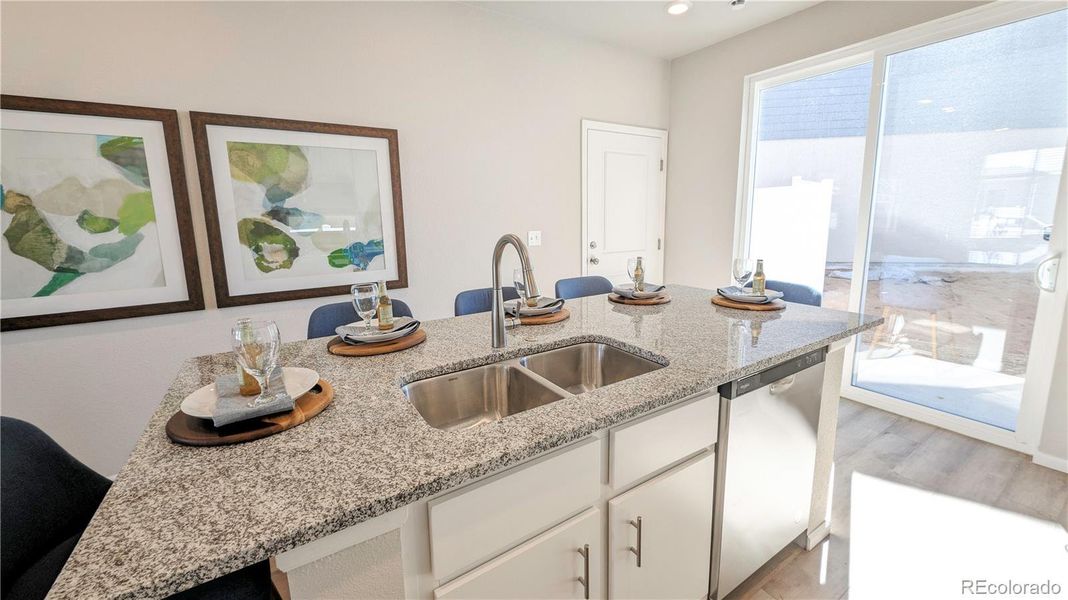 Furnished interior view inside a new home in Thompson River Ranch, Johnstown (Image 6).