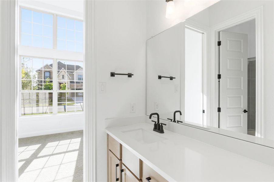 Furnished interior view inside a new home in Hawkes Landing, Leander (Image 6). Furnished interior view inside a new home in Hawkes Landing, Leander (Image 6).