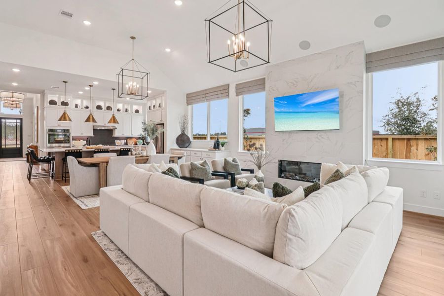 Furnished interior view inside a new home in Elyson, Katy (Image 15).