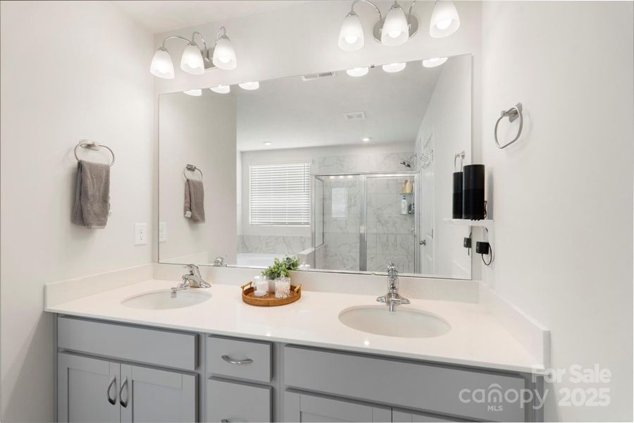 Furnished interior view inside a new home in Waxhaw Landing, Monroe (Image 30).