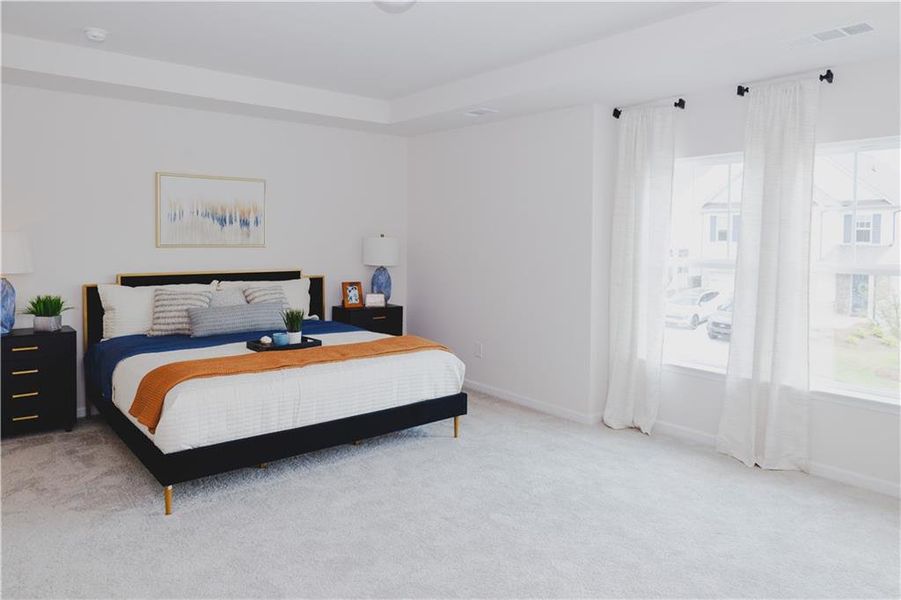 Furnished interior view inside a new home in Enclave at Dawson Forest, Dawsonville (Image 11). Furnished interior view inside a new home in Enclave at Dawson Forest, Dawsonville (Image 11).