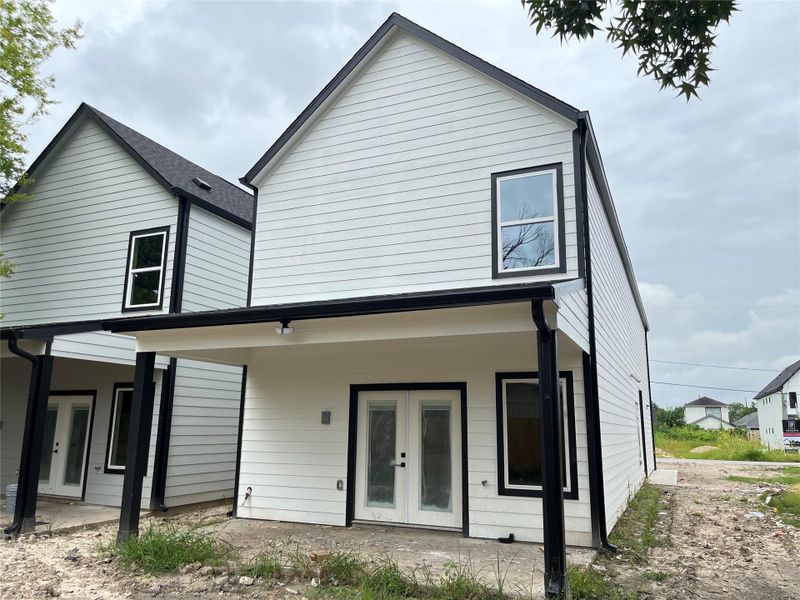 Exterior details and patio area of a home in , Houston (Image 3). Exterior details and patio area of a home in , Houston (Image 3).