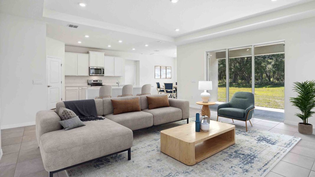 Furnished interior view inside a new home in Waterford, Brooksville (Image 3).