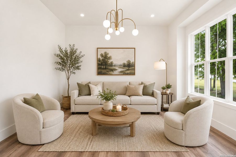 Furnished interior view inside a new home in , Bandera (Image 9).