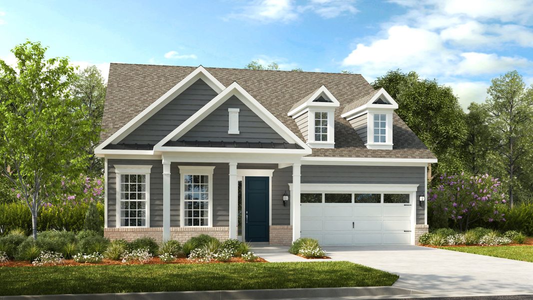 Representative exterior photo of a completed home built from the Presley by Taylor Morrison in Esplanade at Northgate, Indian Trail, NC (Image 21).