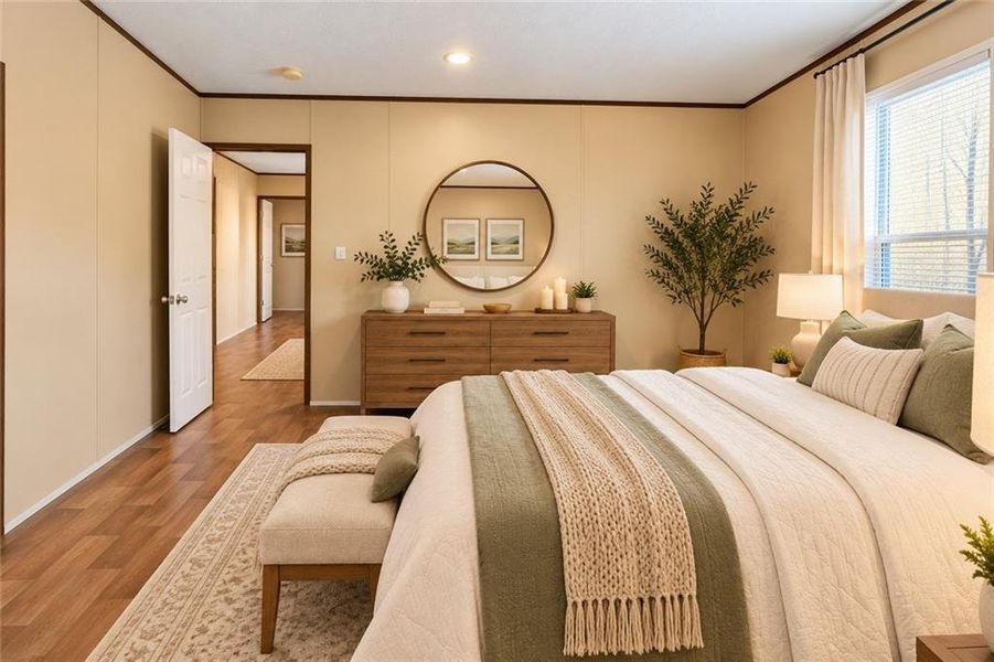 Furnished interior view inside a new home in , Ellijay (Image 50).