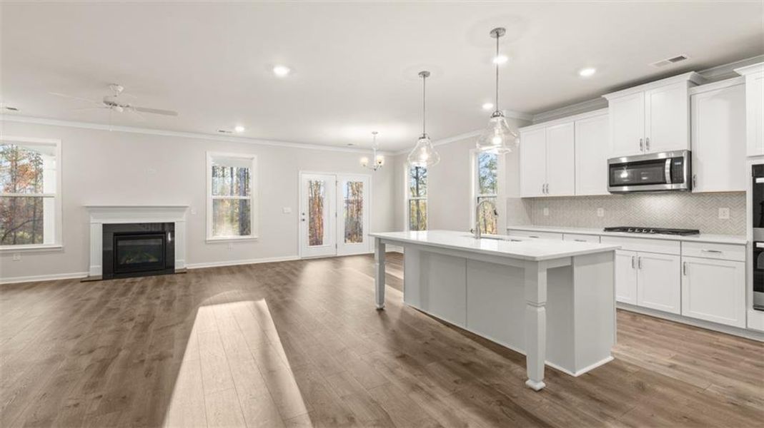 Furnished interior view inside a new home in Water Oak Estates, Lawrenceville (Image 16).