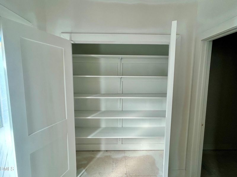 Solid Shelving Pantry