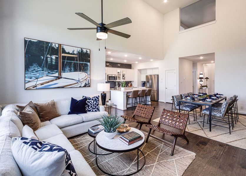 Representative Family Room - some options shown Representative Family Room - some options shown